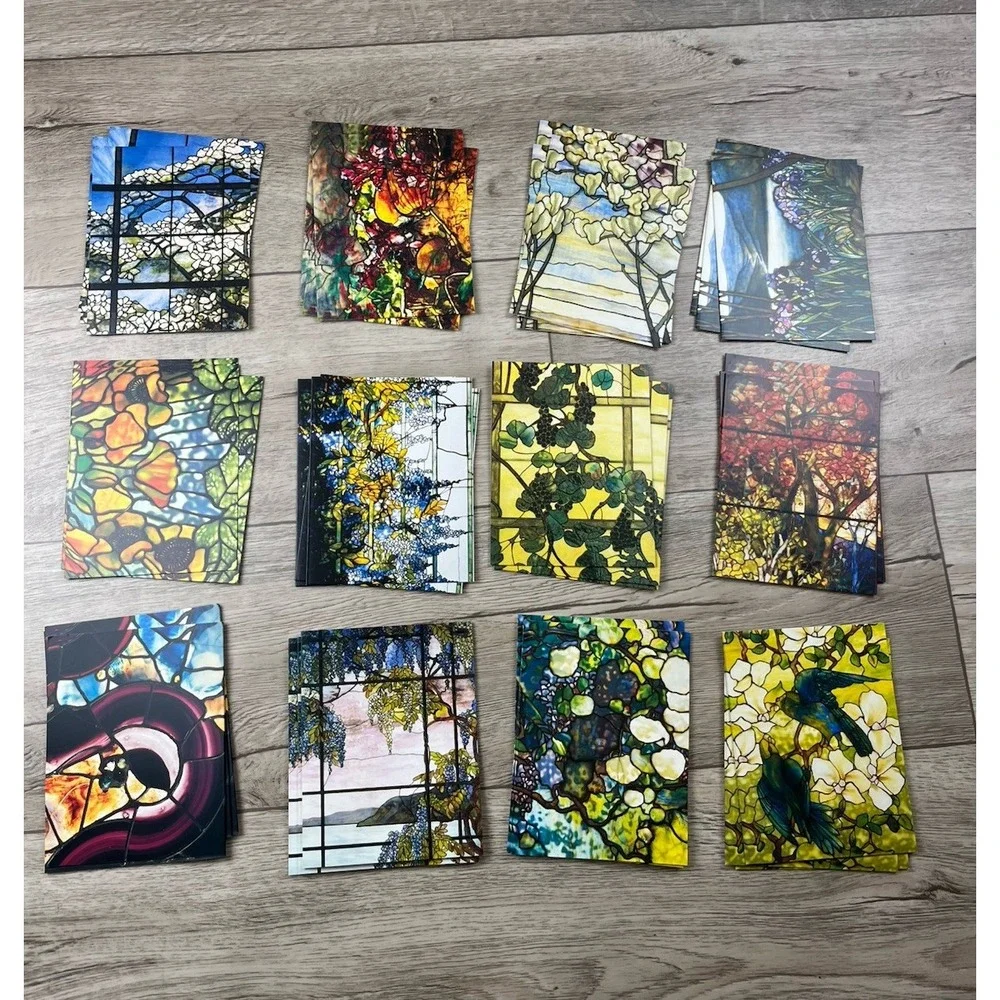 Louis Comfort Tiffany 36 Blank Note Cards & Envelopes Metropolitan Museum Art